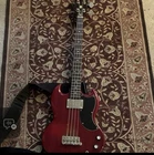Epiphone EB-0 Electric Bass Guitar Mahogany Rosewood W/ Strap Used. Price: $220.00.