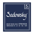 Used Sadowsky Blue Label Bright Nickel 5-STRING Taperwound Bass Strings, 45-130T. Price: $28.79.