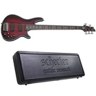 Schecter Hellraiser EXTREME-5 Crimson Red Burst Satin 5-STRING Bass + Hard Case New. Price: $1678.00.