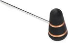 Low Boy Leather Daddy Bass Drum Beater - Black With Copper Stripes New. Price: $50.00.