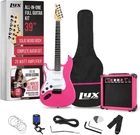 Lyxpro Left Hand 39" Electric Guitar Starter Kit Pink Amp Case Full Size New. Price: $232.67.