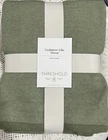 Moss Green Threshold Cashmere-like Throw Blanket 50" 70" New. Price: $34.95.