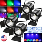King Upgrade Version Led 200W Rgbwa Uv 6IN1 Cob Par Lighting Club Stage New. Price: $109.99.