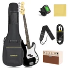 Strich Electric Bass Guitar 4 Strings Full-size Beginner Kit SPB-S10 Black New. Price: $199.99.