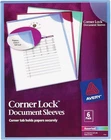 Corner Lock(r) Document Sleeves Assorted Polypropylene 8.5X11IN 6 Covers/pk New. Price: $9.67.