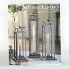 Evergreen Tower Lantern Led Tapered Candle, 3-PACK Gray Finish New. Price: $53.99.