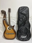 Ktone Professional Harp Guitar, Acoustic Electric Double Neck With Padded New. Price: $799.99.
