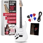 Lyxpro Cs 39IN Left Hand Electric Guitar Kit Amp Cable Picks Guide Full White New. Price: $109.99.