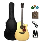 Gosila CS801210/CEQ Solid Spruce Top Electric-acoustic Guitar,fishman Isys+ Brand. Price: $205.92.