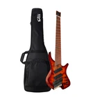 6 String Headless Electric Bass Guitar Poplar Body Roasted Maple Neck New. Price: $369.99.