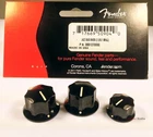 Genuine Fender Black Jazz/j Bass Replacement Skirted Control Knobs - Set Of 3 New. Price: $12.13.