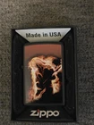 Retired 2011 Zippo Musician With Electric Guitar Fire Flames Black 075/250 Made New. Price: $55.00.