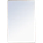 Elegant Decor Monet 42" X 28" Rectangle Metal Frame Mirror In Silver New. Price: $221.44.