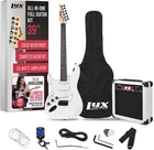 Lyxpro Left Hand 39IN Electric Guitar Starter Kit White Amp Case Tuner Picks New. Price: $232.67.