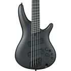 Ibanez SRMS625EXBKF Iron Label 5-STRING Electric Bass, Black Flat Used. Price: $849.99.