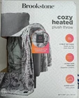 Brookstone 50 X60 Plush Heated Throw Blanket, New. Price: $31.99.