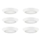 Commercial Electric 6-PACK 4 In. Led Surface Mount Downlight Flush Disk Open. Price: $38.99.