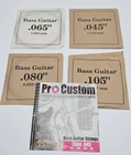 Vintage Custom Professional Quality 4-STRING Bass Guitar Strings Set Four New. Price: $15.00.