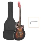 Glarry 41 In Full Size Cutaway Acoustic-electric Guitar Grape Voice Hole Sunset* New. Price: $85.00.