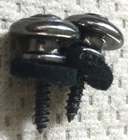 Schecter Bass Guitar Original Cosmo Black Chrome Strap Buttons Used. Price: $9.99.