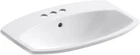 Kohler K-2351-4-0 Cimarron Self-rimming Bathroom Sink, White New. Price: $124.00.