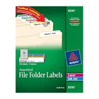 Avery Trueblock Assorted File Folder Labels 1/3 Cut Laser Inkjet 150PK 8590 New. Price: $11.99.