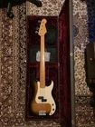 Fender Japan PB-57 Precision Bass Serial 1985-1986 Fujigen Sunburst Hard Case Used. Price: $1399.00.