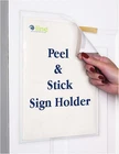 Peel And Stick Display Pockets, Clear, 8.5 X 11 Inches, 10 Pack New. Price: $29.99.