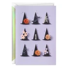 Hallmark Signature Halloween Card (witch's Hats With Flowers, Ghosts And Spiders New. Price: $17.36.