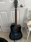 Ibanez Blue Dreadnought Acoustic-electric 6-STRING Rh Guitar W/ Gig Bag Used. Price: $530.00.