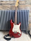 Squier Affinity Model 60'S Stratocaster Giutar - Candy Apple Red Open. Price: $315.30.