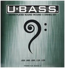 Kala Silver-plated Nylon Core Metal Round Wound Strings, Bass 5-STRING Set, New. Price: $46.41.