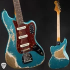 Fender Custom Shop 1962 Bass Vi Super Heavy Relic - Faded Ocean Turquoise/ New. Price: $5975.00.