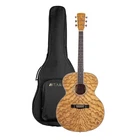 Tario 41'' Antique Jumbo Body Acoustic Guitar Curly Ash Okoume Neck New. Price: $189.99.