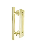 Miseno MBD5830CHBS 7IN Champagne Brass Barn Door Handle Pull Set New. Price: $65.23.