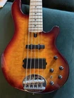 Guitar Lakland Skyline 55-02 Deluxe 5-STRING Bass Honey Burst Used. Price: $1400.00.