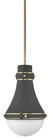 Hinkley Lighting 39057 Oliver 1 9"W Mini Pendant - Dark Matte Grey New. Price: $399.00.