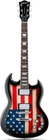Electric Guitar 39 Inch Solid Body Maple Neck Us Flag Leo Jaymz Laurel Wood New. Price: $255.99.