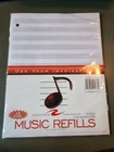 Roaring Spring Loose Leaf Music Filler Paper 20 Sheets 8.5"X11" With 12 Stave... New. Price: $5.00.