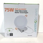 Simply Conserve 6 In. Slim Cct Selectable Led Recessed Downlight W/ Remote J-box Open. Price: $11.99.