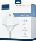 Insignia 5 Outlet Desktop Power Strip White Usb-c & Usb-a Charging Station New. Price: $15.99.