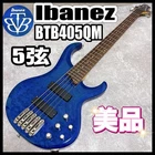 Ibanez Btb 405QM 5-STRING Bass, Quilted Maple, Blue Safe Packing! Used. Price: $738.00.