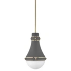 See Desc Hinkley Oliver 39057DMG Small Pendant Ceiling Light - Smooth Tapered Si Open. Price: $149.51.