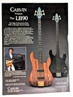 Scott Thunes / Frank Zappa Band Carvin LB90 Bass Guitar Magazine Print Ad. Price: $12.99.