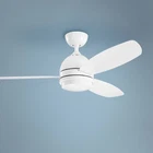 52" Kichler Vassar White Modern Led Ceiling Fan With Wall Control New. Price: $419.97.