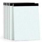 Graph Paper Pads 8.5 11, 4X4 Ruled, 6 Pack 1/4 Notebooks, New. Price: $15.75.