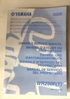Yamaha WR250 (y) 2008 2009 Owners Service Repair Manual 5UM-28199-56 N.o.s New. Price: $69.00.