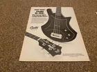 JBF68 Advert 11X8 The Guild B-301 Long Scale Bass Guitar Used. Price: $12.25.