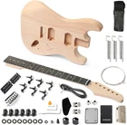 Diy Electric Guitar Kit, 6 Strings, Mahogany Wood Body, Maple Neck, Beginner, Al New. Price: $121.02.
