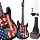 39" Full Size Style Electric Guitar Starter Kit With Ssh Pickup, 5W Portable New. Price: $210.99.